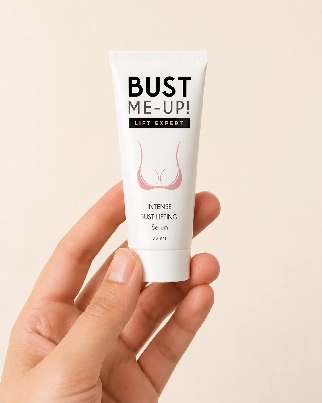 Bust me up — opakowanie w dłoni