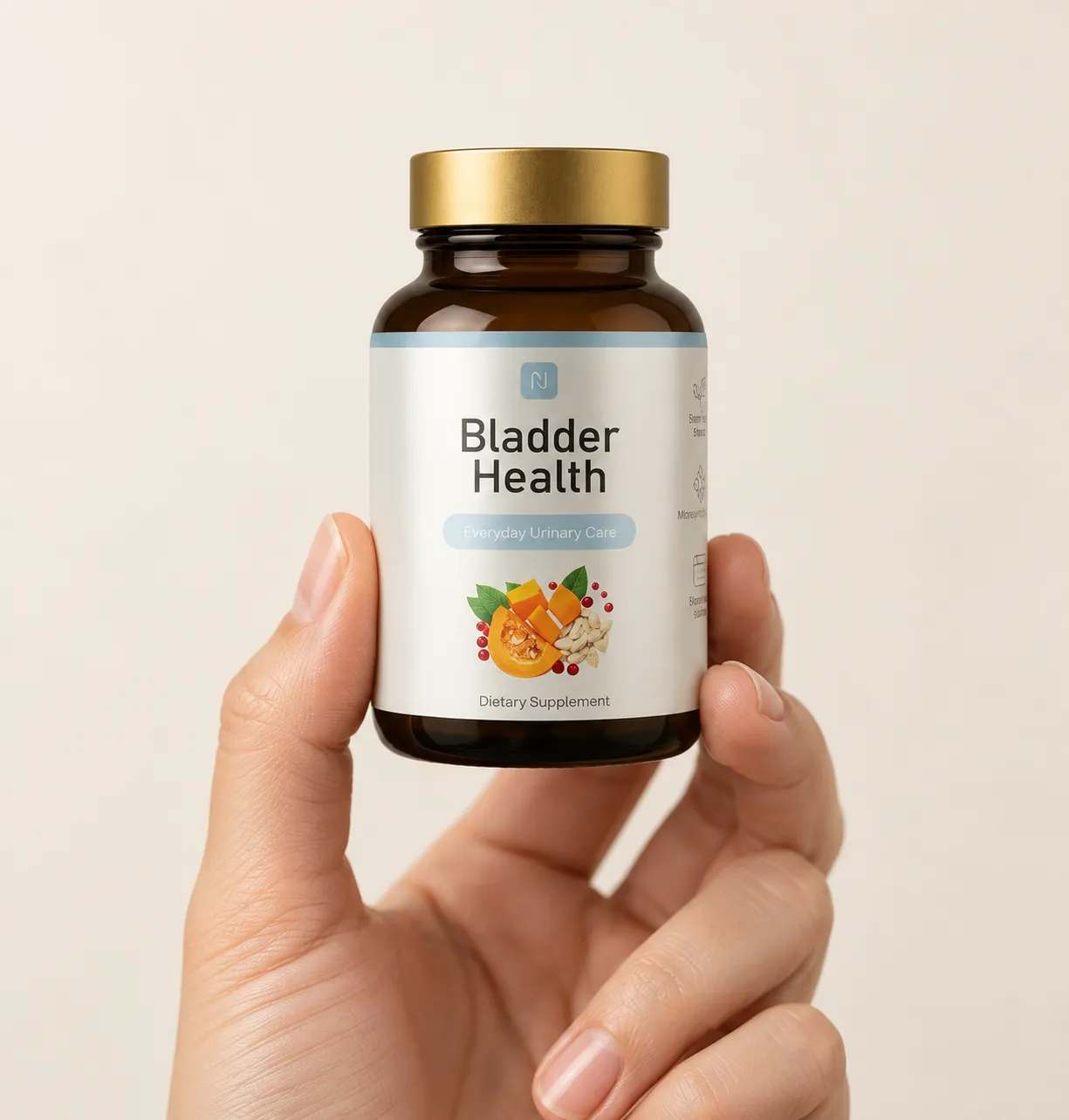 Bladder Health — opakowanie w dłoni
