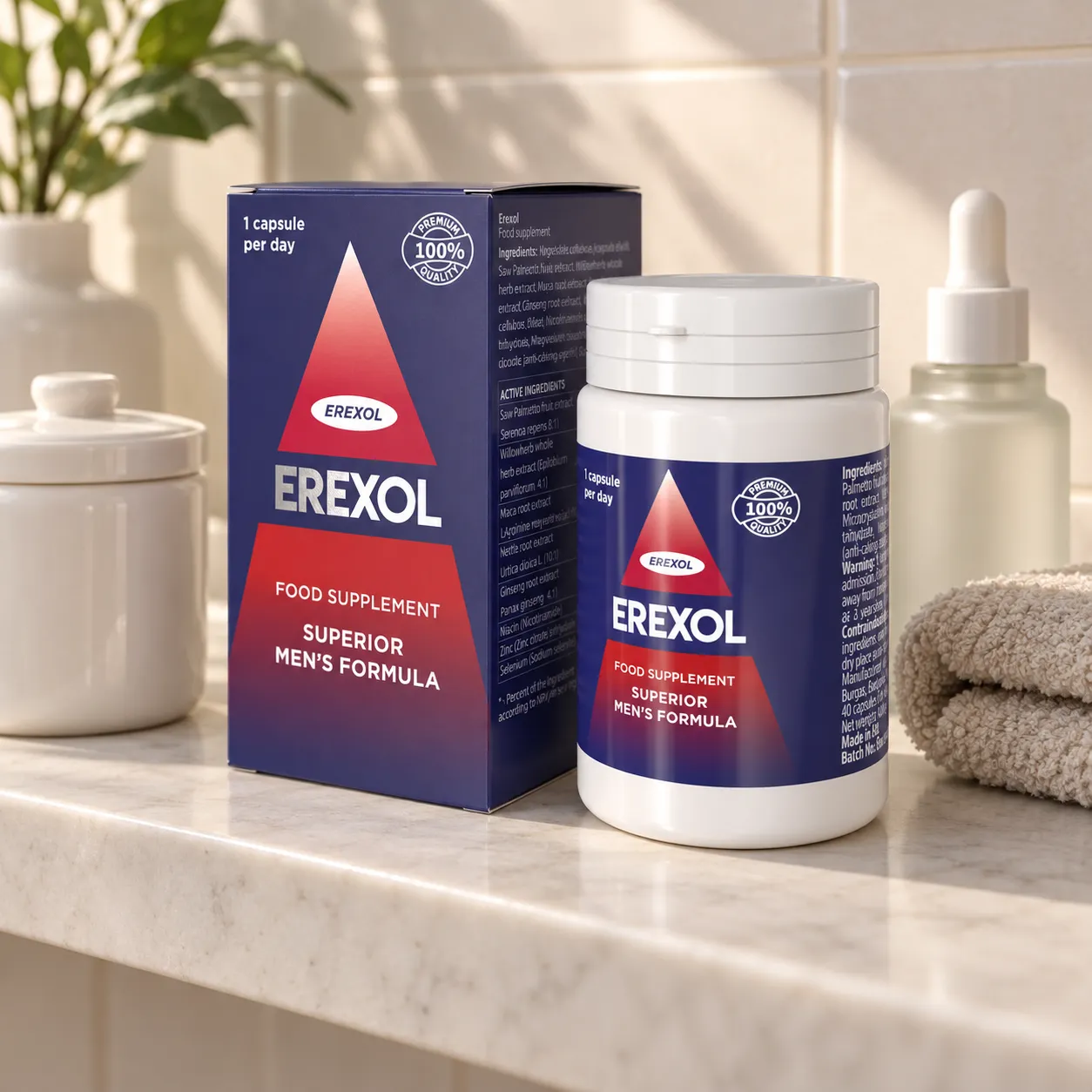 Erexol — opakowanie na co dzień