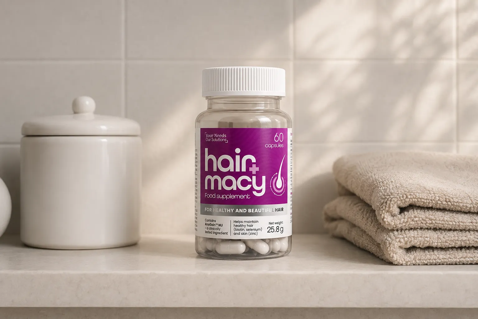 Hairmacy — opakowanie na co dzień